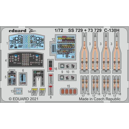 Eduard 1/72 C-130H Photo etched parts