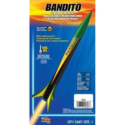 Estes Bandito Beginner Model Rocket Kit (13mm Mini Engine)