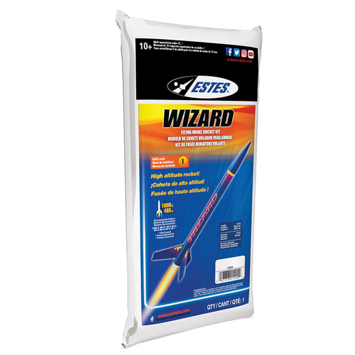 Estes Wizard Intermediate Model Rocket Kit (18mm Standard Engine)