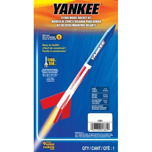 Estes Yankee Intermediate Model Rocket Kit (18mm Standard Engine)