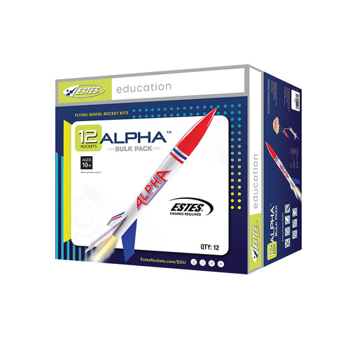 Estes Alpha Intermediate Model Rocket (12pk) Bulk Pack [1756]