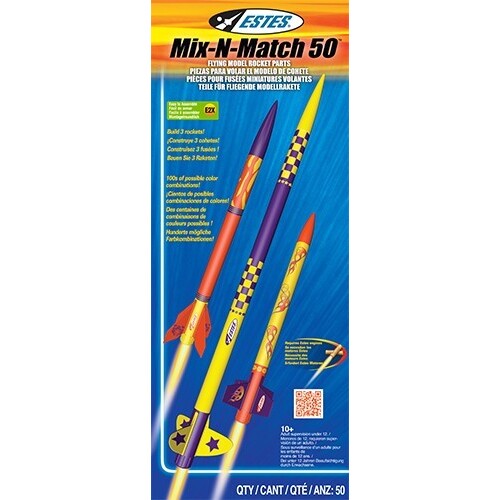 Estes Mix-N-Match 50 (2) Model Rocket Kit (18mm Standard Engine)