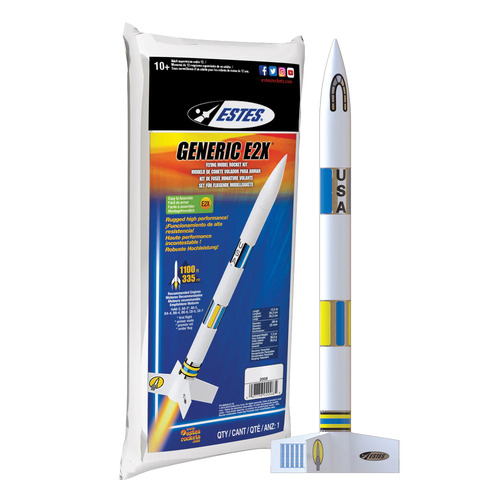 Estes Generic E2X Beginner Model Rocket Kit (18mm Standard Engine) [2008]