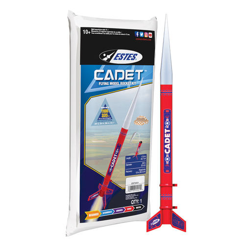 Estes Cadet Beginner Model Rocket (18mm Standard Engine) [2021]