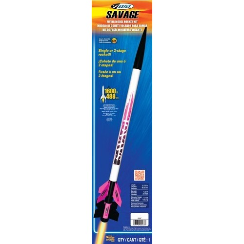 Estes Savage (2 Stage) Advanced Model Rocket Kit (18mm Standard Engine)