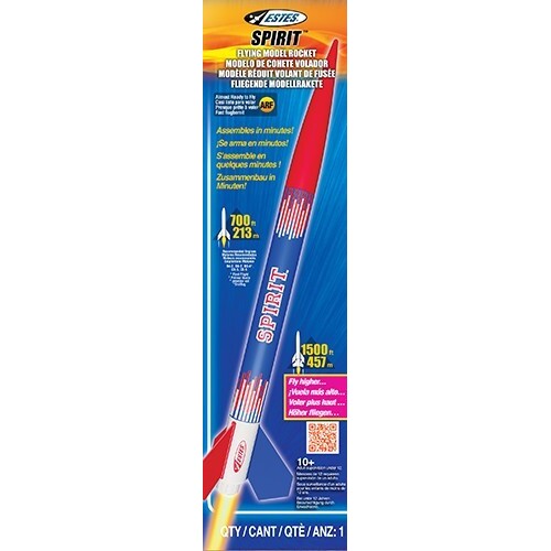 Estes Spirit (2) Beginner Model Rocket Kit (18mm Standard Engine)