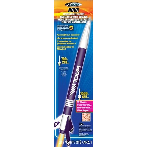 Estes Nova (2) Beginner Model Rocket Kit (18mm Standard Engine)