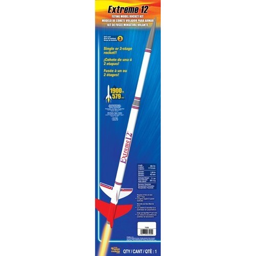 Estes Extreme 12 (2 stage) Master Model Rocket Kit (24mm Engine)