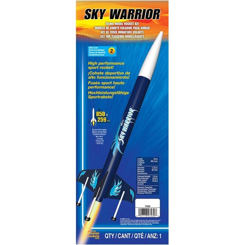 Estes Sky Warrior Advanced Model Rocket Kit (18mm Standard Engine)