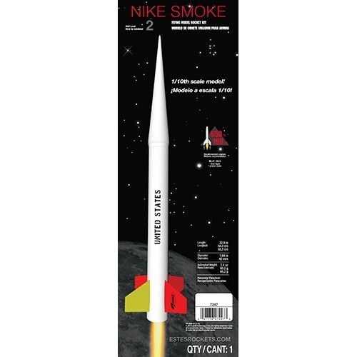 Estes Nike Smoke (scale) (English/Spanish only) Intermediate Model Rocket Kit (24mm Engine)