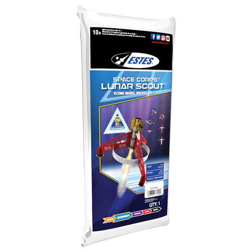 Estes Space Corps Lunar Scout Intermediate Model Rocket Kit (13mm Mini Engine)