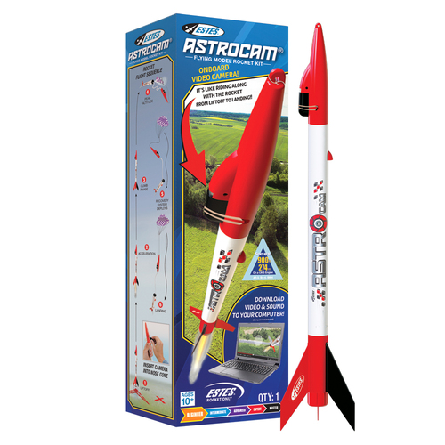 Estes AstroCam Beginner Model Rocket (18mm Standard Engine) [7308]