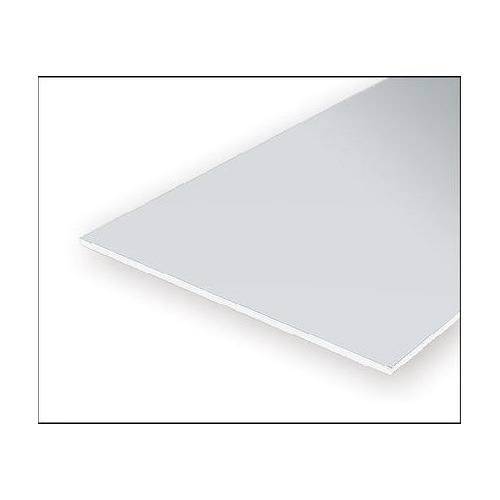 Evergreen White Polystyrene V-Groove Siding Sheet 0.025 x 12 x 24" / 0.64mm x 30cm x 61cm (1)