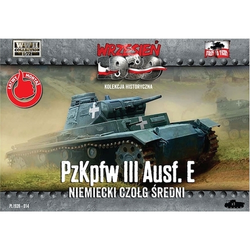 First To Fight 1/72 Pz. Kpfw. III Ausf. E - German medium tank Plastic Model Kit