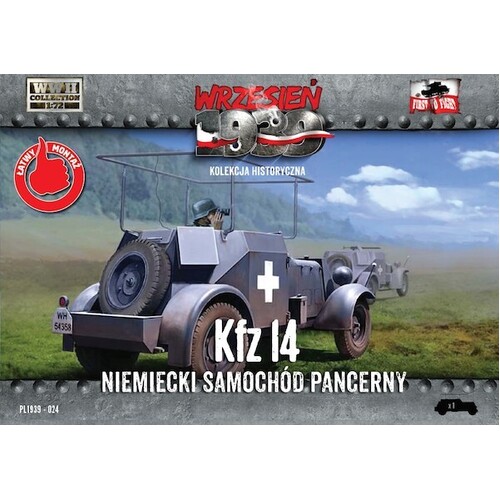 First To Fight 1/72 Kfz 14. German anti-tank gun Plastic Model Kit