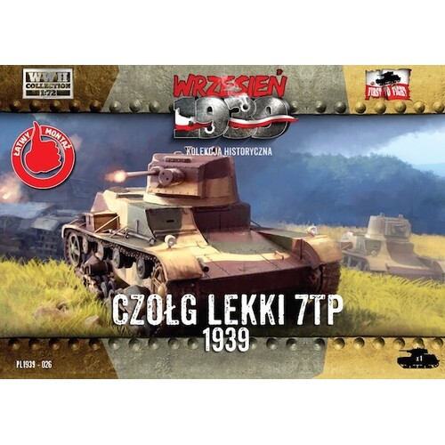 First To Fight 1/72 7TP LIGHT TANK - single turret Plastic Model Kit