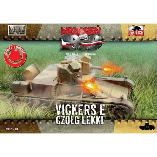 First To Fight 1/72 Vickers LIGHT TANK 2 Turrets Plastic Model Kit