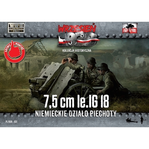 First To Fight 1/72 7,5cm Ie.IG 18 German gun  Plastic Model Kit