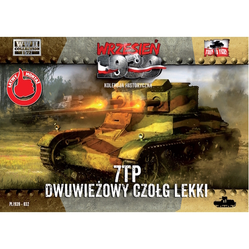 First To Fight 1/72 7TP LIGHT TANK - twin turret Plastic Model Kit