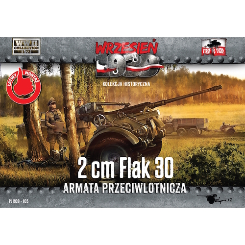 First To Fight 1/72 2 cm FLAK 30 (2 models in a box!) Plastic Model Kit