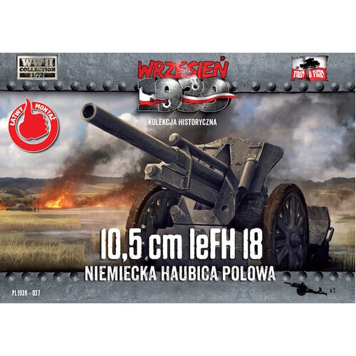 First To Fight 1/72 10,5cm leFH 18 German Field Howitzer Plastic Model Kit