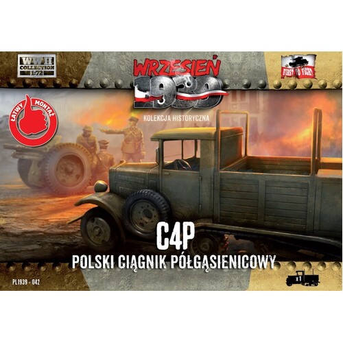 First To Fight 1/72 C4P polish halftrack tractor Plastic Model Kit