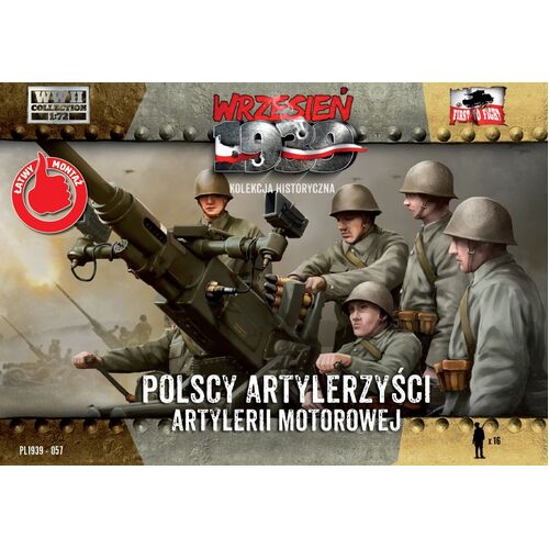 First To Fight 1/72 Polish Anti-Air Gun Crew Plastic Model Kit