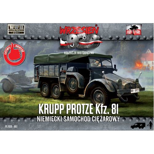 First To Fight 1/72 Krupp-Protze 81 German Truck Plastic Model Kit