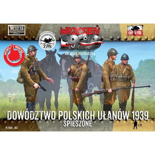 First To Fight 1/72 Polish Uhlans Headquarters on foot Plastic Model Kit