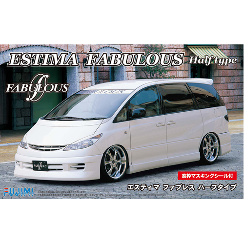 Fujimi 1/24 Toyota Estima Fabulous Half Type w/Window Frame Masking (ID-71) Plastic Model Kit