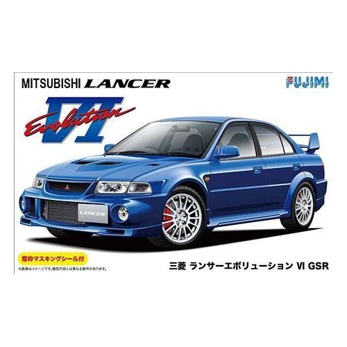 Fujimi 1/24 Mitsubishi Lancer Evolution VI GSR w/Window Frame Masking (ID-102) Plastic Model Kit