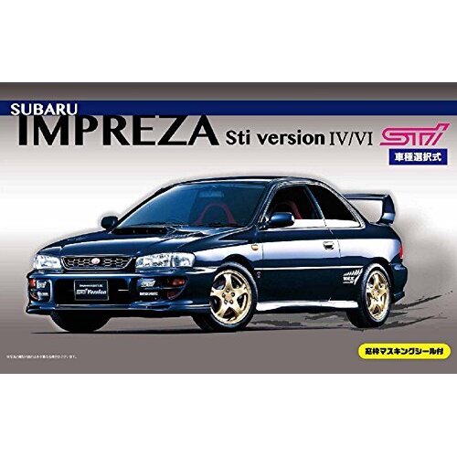 Fujimi 03939 Subaru Impreza Sti ver IV/VI w/Window Frame Masking Seal (ID-99) Plastic Model Kit