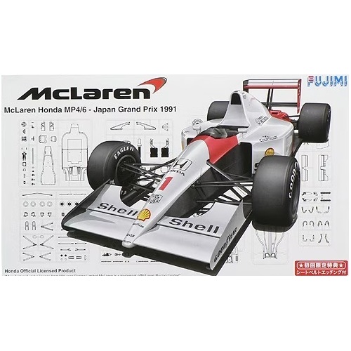 Fujimi 1/20 Mclaren Honda MP4/6 1991 (GP-10) Plastic Model Kit