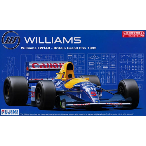 Fujimi 1/20 FW14B England GP (GP-17) Plastic Model Kit