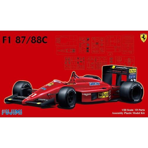 Fujimi 1/20 Ferrari F1-87/88C (GP-6) Plastic Model Kit