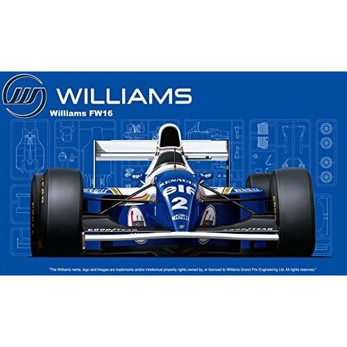 Fujimi 1/20 Williams FW16 Renault (San MarinoGP/Brazilian GP/Pacific GP) (GP-24) Plastic Model Kit