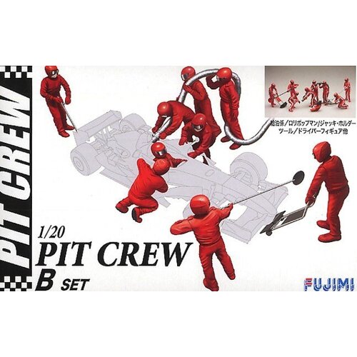 Fujimi 1/20 PIT CREW STE B (GT-21) Plastic Model Kit [11657]