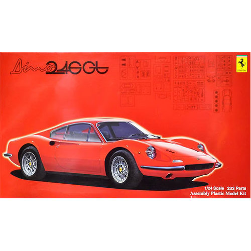 Fujimi 1/24 Ferrari Dino 246GT Early Production/Late Production (RS-116) Plastic Model Kit [12652]