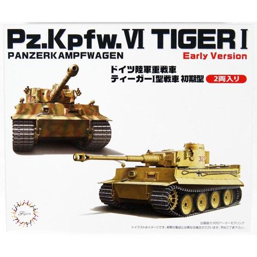 Fujimi 1/72 German Pz.Kpfw.VI Tiger I Early (Set of 2) (Mi-5) Plastic Model Kit