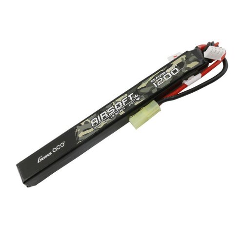 Gens Ace 3S Airsoft 1200mAh 11.1V 25C Soft Case LiPo Battery (Tamiya)