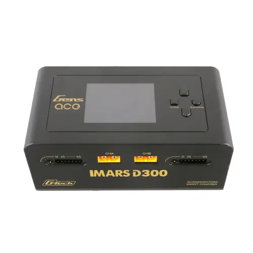 Gens Ace IMARS D300 G-Tech Channel AC/DC 300W/700W RC Battery Charger (Black)