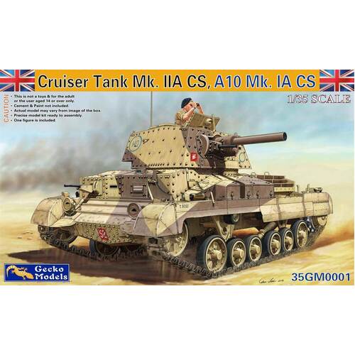 Gecko 1/35 Cruiser Tank Mk. IIACS, A10Mk. IA CS Plastic Model Kit