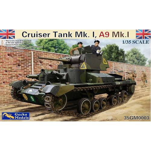 Gecko 1/35 Cruiser Tank Mk. I, A9 Mk.1  Plastic Model Kit