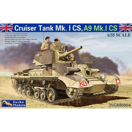 Gecko 1/35 Cruiser Tank Mk. I CS, A9Mk.I CS Plastic Model Kit