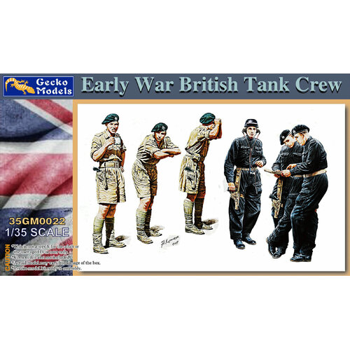 Gecko 1/35 Early War British Tank Crew Plastic Model Kit