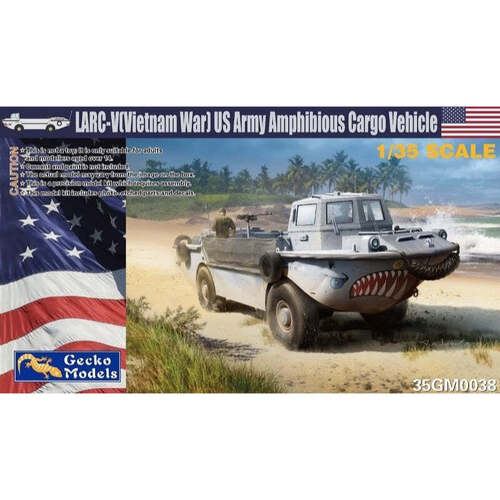 Gecko 1/35 LARC-V (Vietnam War) US Army Amphibious Cargo Vehicle Plastic Model Kit