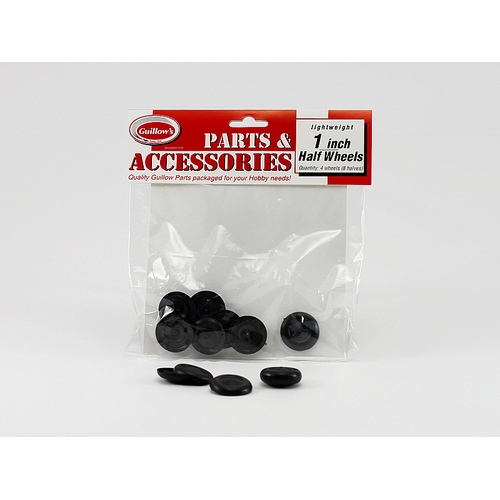 Guillow's 1” Plastic Half Wheel (8½ wheels) Accessories Pack