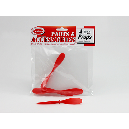 Guillow's 4” Plastic Propeller (3 propellers) Accessories Pack