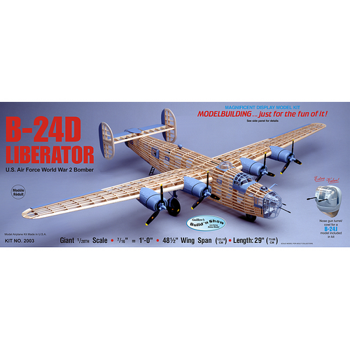 Guillow's B-24D Liberator Balsa Plane Model Kit