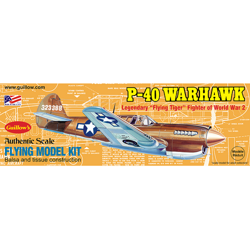 Guillow's Warhawk Balsa Plane Model Kit